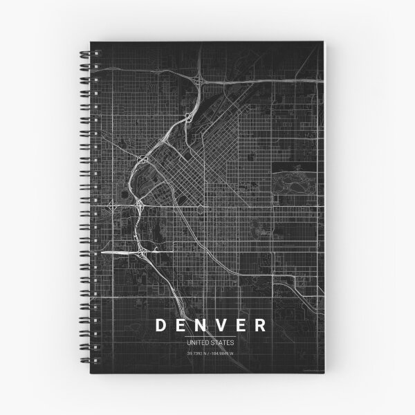 Item preview, Denver Map Print | Minimalist Noir City Map | Denver Wall Art Poster designed and sold by Lovely Maps.