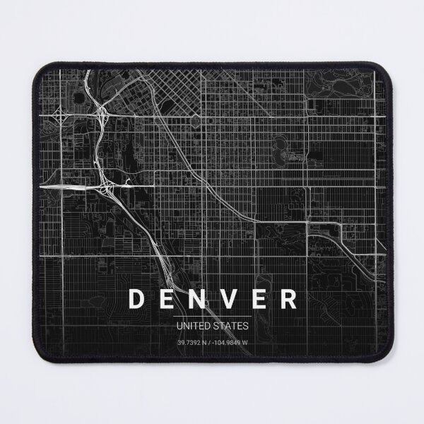 Item preview, Denver Map Print | Minimalist Noir City Map | Denver Wall Art Poster designed and sold by Lovely Maps.