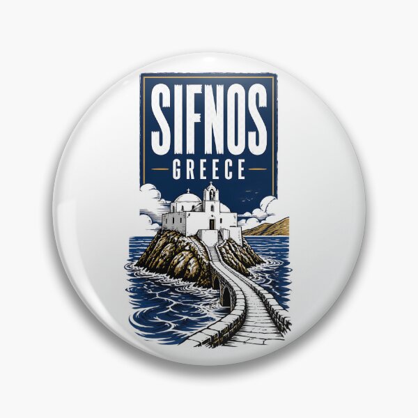 Item preview, Sifnos Greece Vintage Travel Poster designed and sold by TravelersGems.