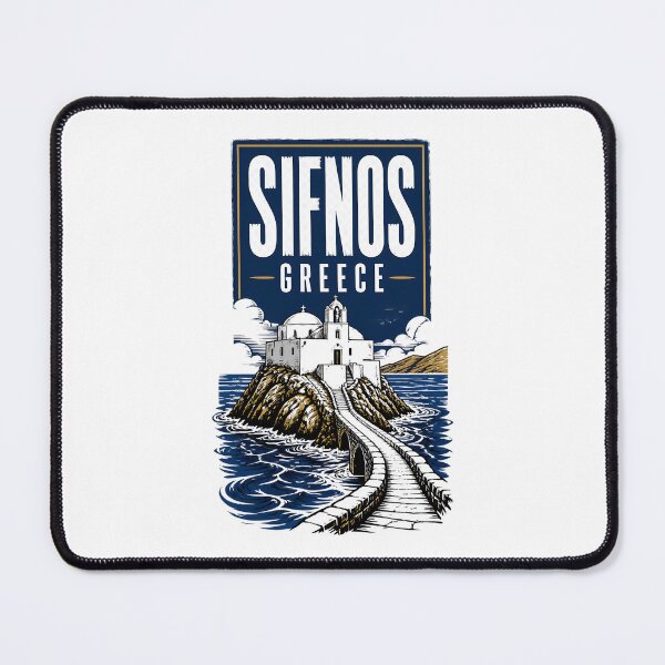 Item preview, Sifnos Greece Vintage Travel Poster designed and sold by TravelersGems.
