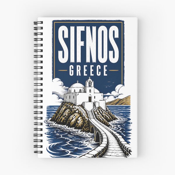 Item preview, Sifnos Greece Vintage Travel Poster designed and sold by TravelersGems.