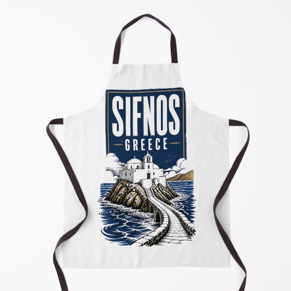 Item preview, Sifnos Greece Vintage Travel Poster designed and sold by TravelersGems.