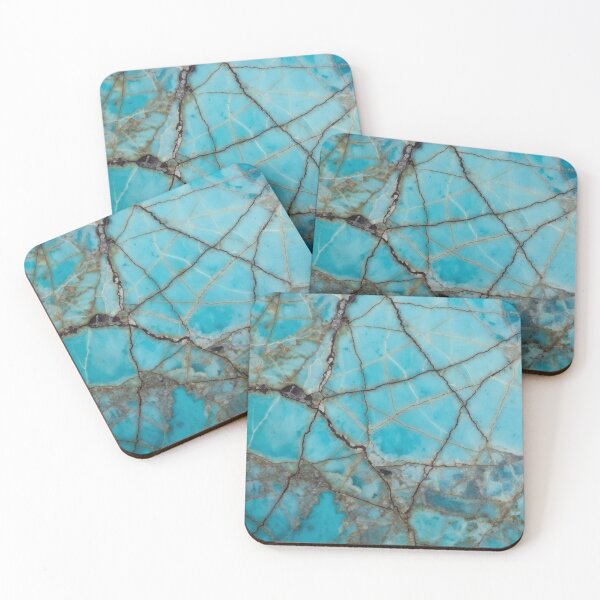 Item preview, Natural Blue Turquoise Matrix Stone Texture designed and sold by SurfaceCraft Studio.