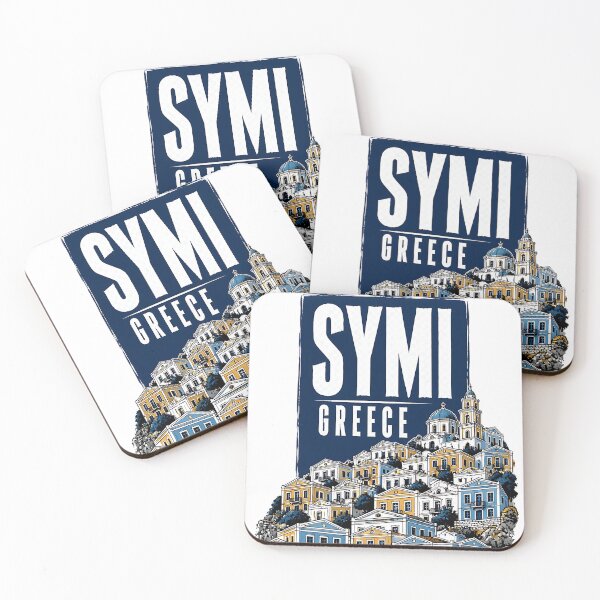 Item preview, Symi Greece Vintage Travel Poster designed and sold by TravelersGems.