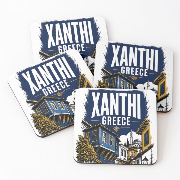 Item preview, Xanthi Greece Vintage Travel Poster designed and sold by TravelersGems.