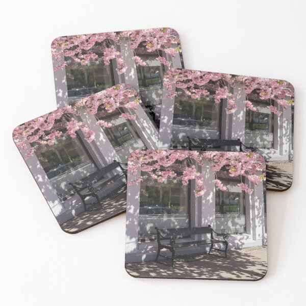 Item preview, Serene Cherry Blossoms over a Classic Park Bench designed and sold by asun5.
