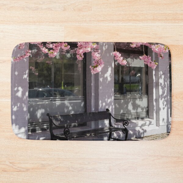 Item preview, Serene Cherry Blossoms over a Classic Park Bench designed and sold by asun5.