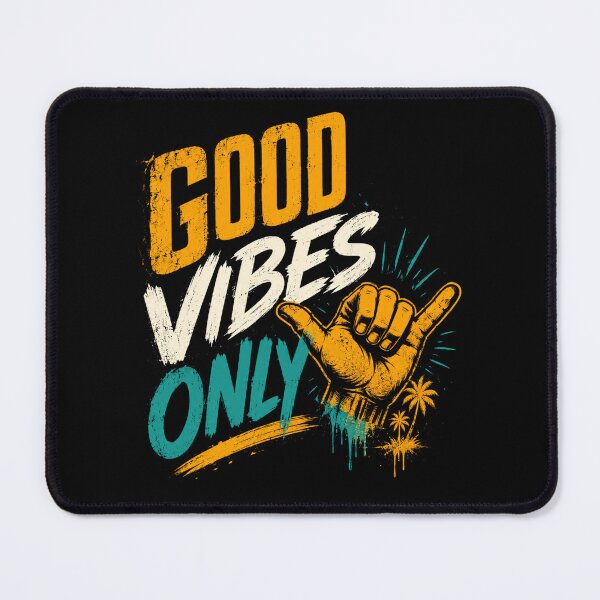 Item preview, Good Vibes Only Positive Mindset Beach Surfer Aloha Hang Loose designed and sold by HumansStuck12.