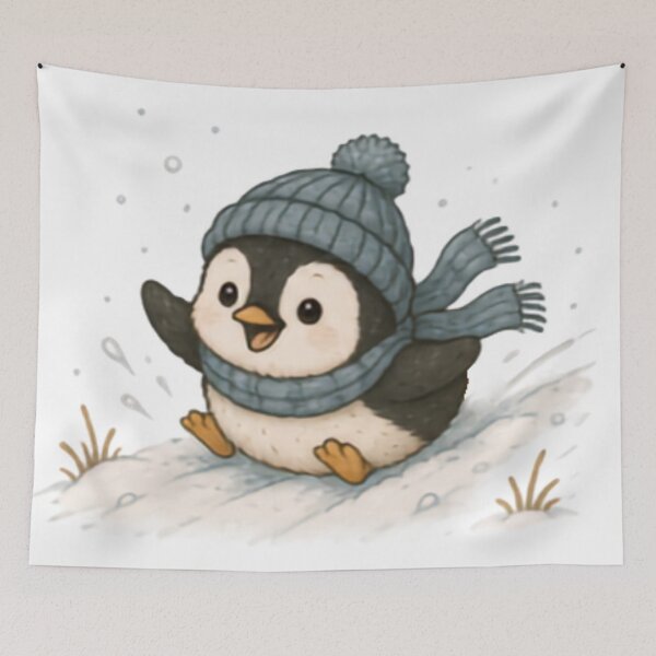Item preview, Snow Slide Penguin designed and sold by MellowMunchkins.