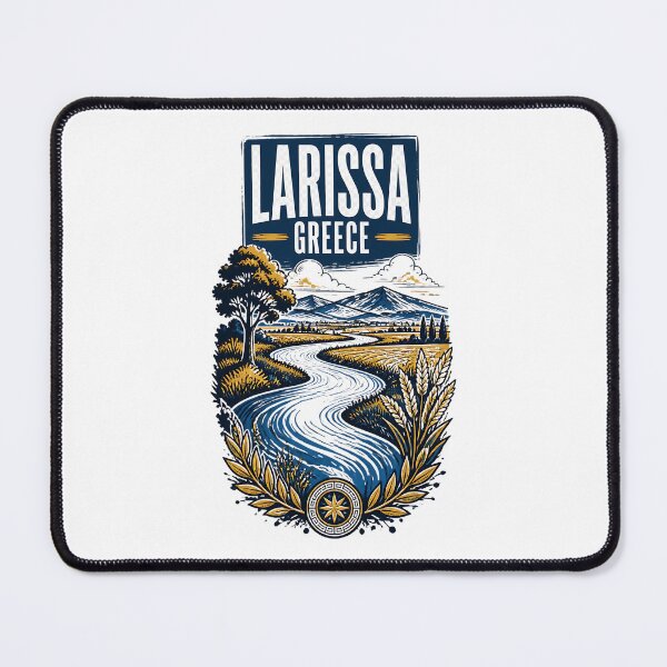 Item preview, Larissa Greece Vintage Travel Poster designed and sold by TravelersGems.