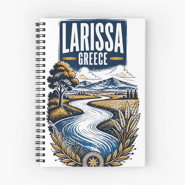 Item preview, Larissa Greece Vintage Travel Poster designed and sold by TravelersGems.