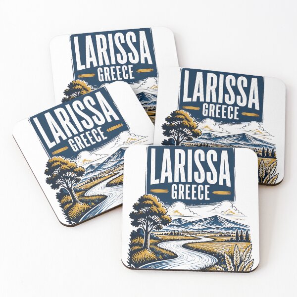 Item preview, Larissa Greece Vintage Travel Poster designed and sold by TravelersGems.