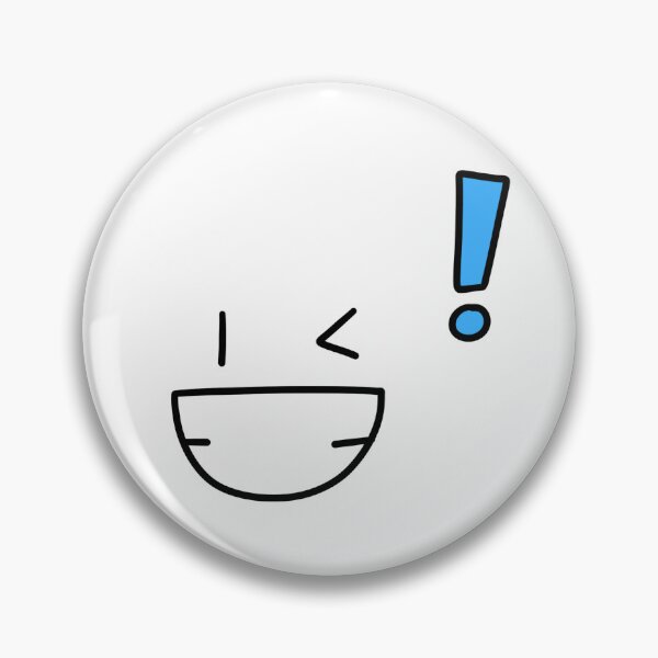 Item preview, Cute Winking Face Blue Exclamation Mark Anime Expression Graphic designed and sold by somimalikkk.