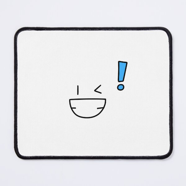 Item preview, Cute Winking Face Blue Exclamation Mark Anime Expression Graphic designed and sold by somimalikkk.