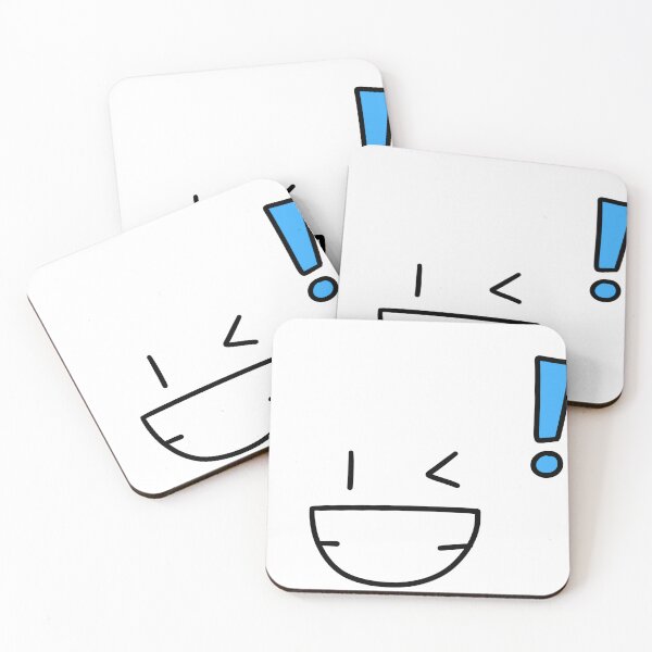 Item preview, Cute Winking Face Blue Exclamation Mark Anime Expression Graphic designed and sold by SomiMotion.