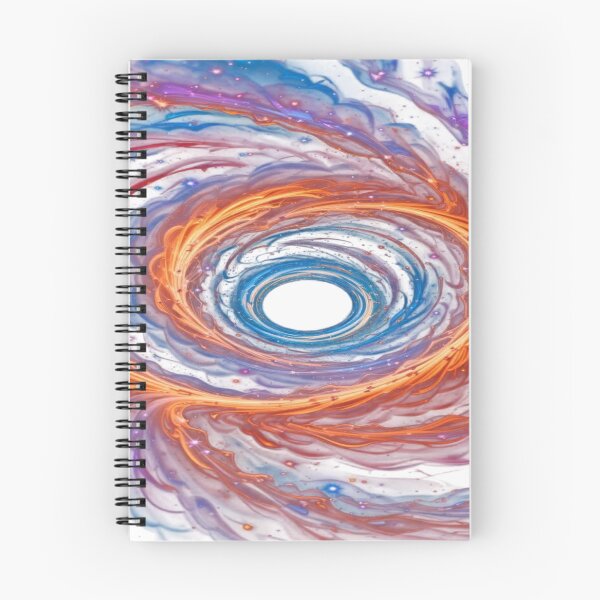 Item preview, The Whirl of Cosmic Dreams, Multicolored Cosmic Spiral - Fluid Abstract Art with Swirl of Colors and Stars designed and sold by RAYBIL.