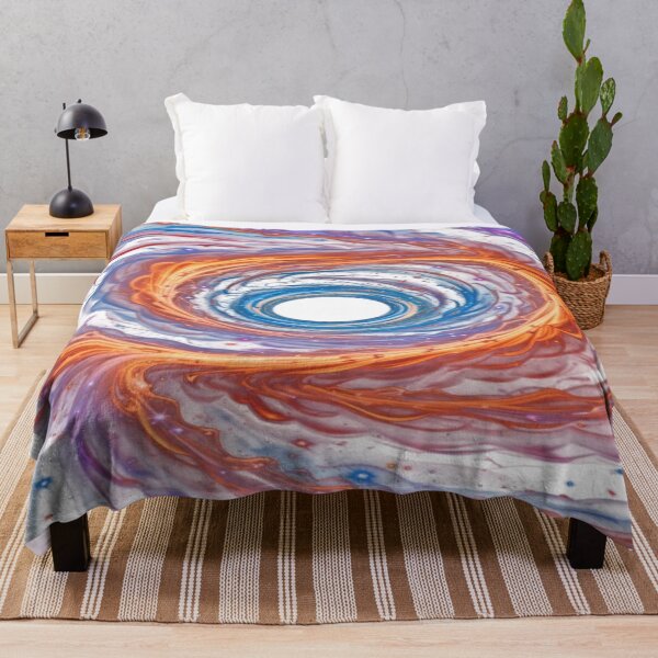 Item preview, The Whirl of Cosmic Dreams, Multicolored Cosmic Spiral - Fluid Abstract Art with Swirl of Colors and Stars designed and sold by RAYBIL.