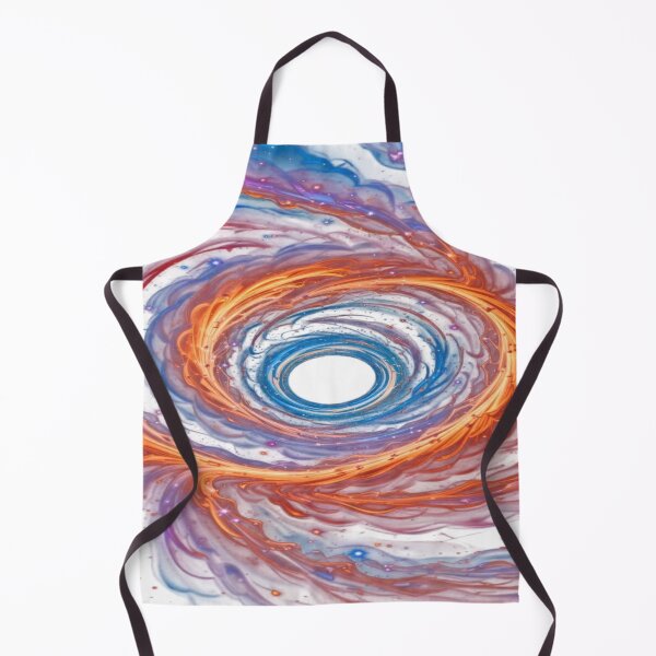Item preview, The Whirl of Cosmic Dreams, Multicolored Cosmic Spiral - Fluid Abstract Art with Swirl of Colors and Stars designed and sold by RAYBIL.