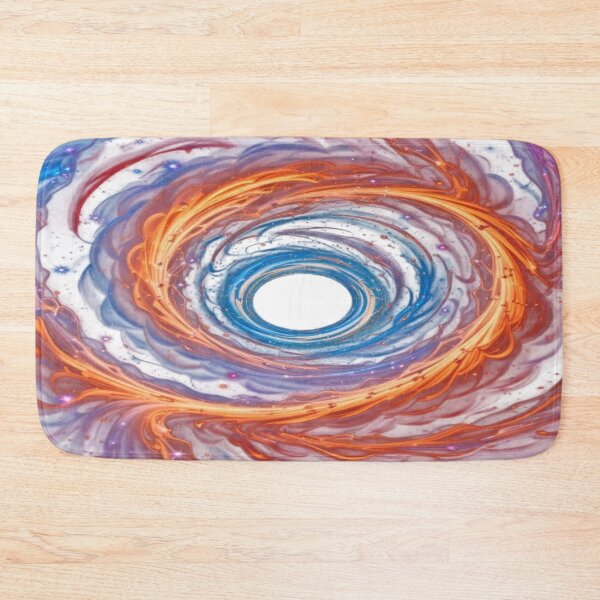 Item preview, The Whirl of Cosmic Dreams, Multicolored Cosmic Spiral - Fluid Abstract Art with Swirl of Colors and Stars designed and sold by RAYBIL.
