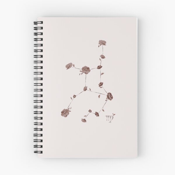 Item preview, Virgo Floral Zodiac Constellation designed and sold by TheThankfulTyne.