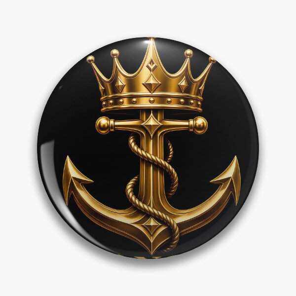 Item preview, My King My Anchor Golden Grown Valentine Design  designed and sold by DignityLab.