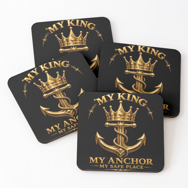 Item preview, My King My Anchor Golden Grown Valentine Design  designed and sold by DignityLab.