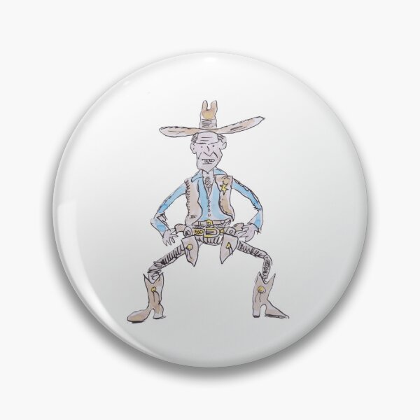 Item preview, cowboy sheriff designed and sold by Inky Fingers Illustrations.