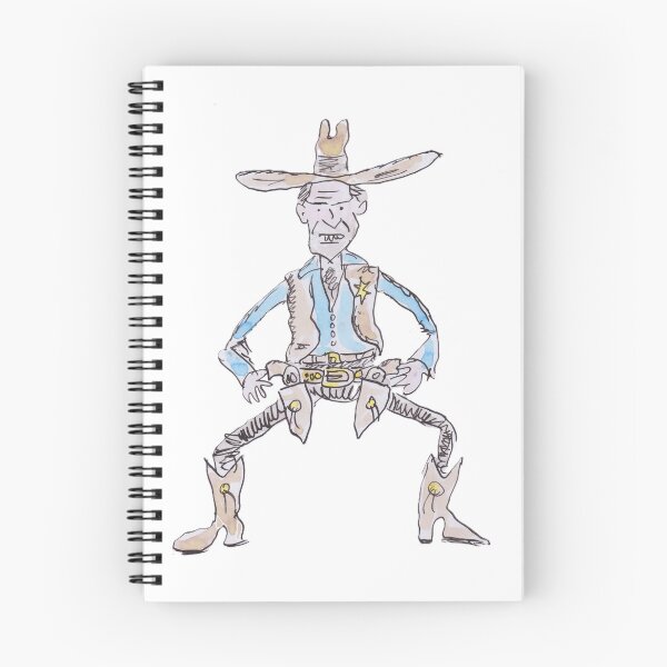 Item preview, cowboy sheriff designed and sold by Inky Fingers Illustrations.