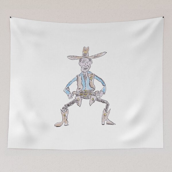 Item preview, cowboy sheriff designed and sold by Inky Fingers Illustrations.