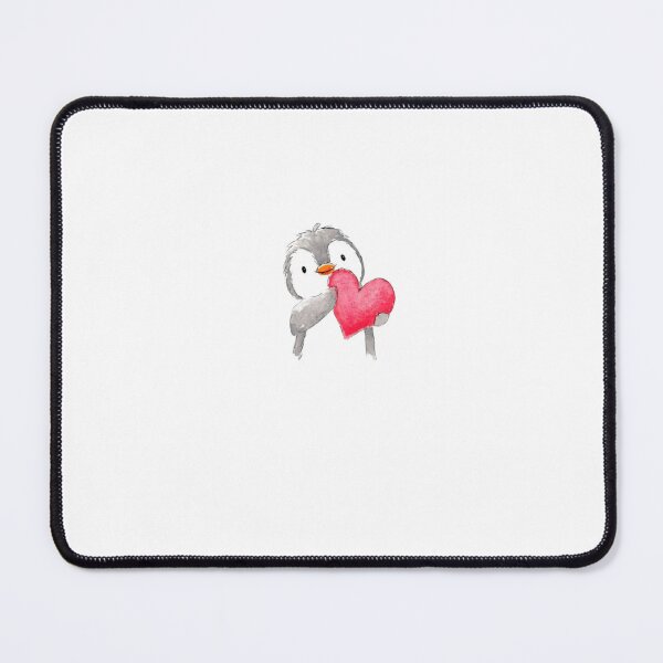 Item preview, Cute Penguin Holding Heart Artwork designed and sold by nyxium-art.