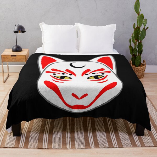 Item preview, japanese kitsune mask, fox demon, japanese outfits unisex designed and sold by Kirei-Lily.