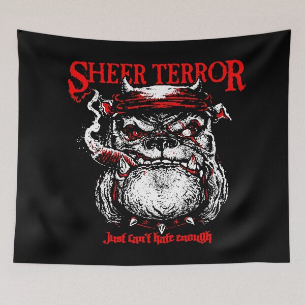 Item preview, Dog Face Smoking With Red Typography designed and sold by nerdyygraphic.