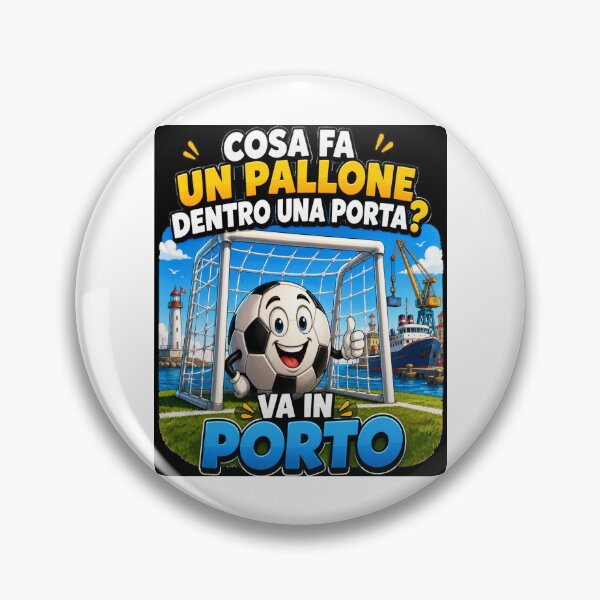 Item preview, Va in Porto – Funny Soccer Ball Pun | Cute Cartoon Football Design designed and sold by RipantinaFantasy .