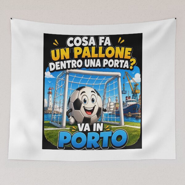 Item preview, Va in Porto – Funny Soccer Ball Pun | Cute Cartoon Football Design designed and sold by RipantinaFantasy .