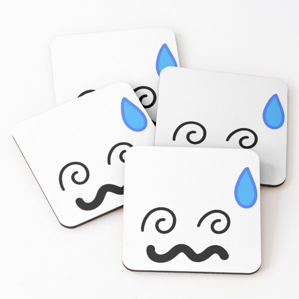 Item preview, Cute Dizzy Spiral Eyes Blue Sweat Drop Anime Expression Graphic designed and sold by somimalikkk.