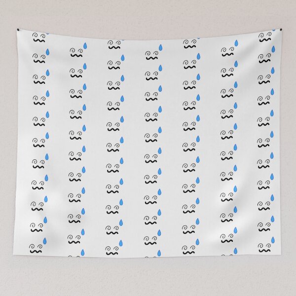 Item preview, Cute Dizzy Spiral Eyes Blue Sweat Drop Anime Expression Graphic designed and sold by somimalikkk.