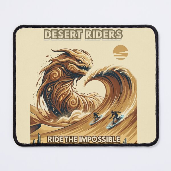 Item preview, Desert Riders – Ride the Impossible | Retro Sci-Fi Adventure designed and sold by @SHINTOSARTSTORE.