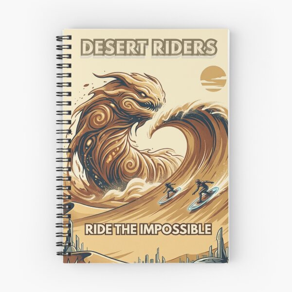 Item preview, Desert Riders – Ride the Impossible | Retro Sci-Fi Adventure designed and sold by @SHINTOSARTSTORE.