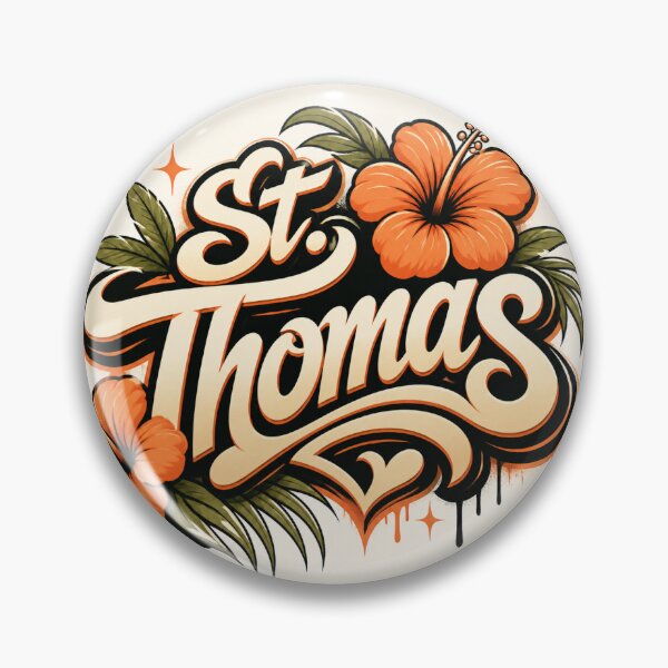 Item preview, St. Thomas Hibiscus Logo designed and sold by NikkiLeeCustom.