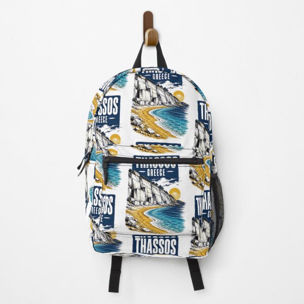 Item preview, Thassos Greece Vintage Travel Poster designed and sold by TravelersGems.