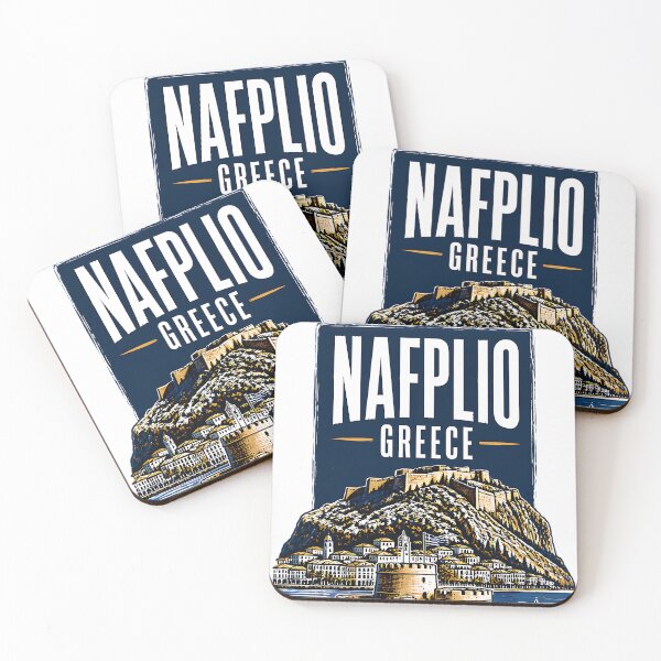 Item preview, Nafplio Greece Vintage Travel Poster designed and sold by TravelersGems.