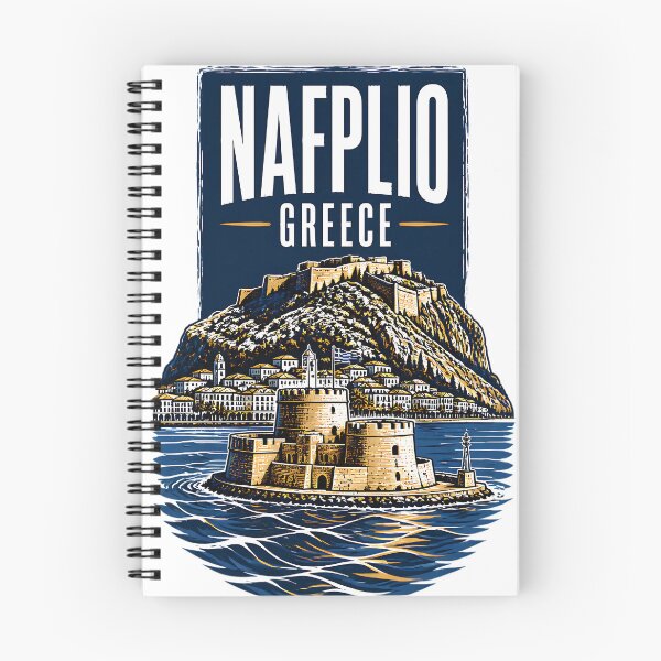 Item preview, Nafplio Greece Vintage Travel Poster designed and sold by TravelersGems.