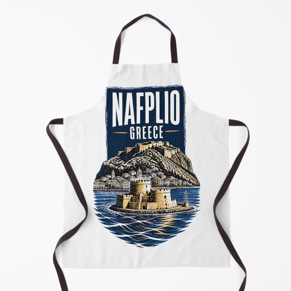 Item preview, Nafplio Greece Vintage Travel Poster designed and sold by TravelersGems.