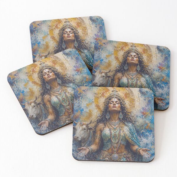 Item preview, Celtic Goddess Danu painting designed and sold by GalleryKauffeld.