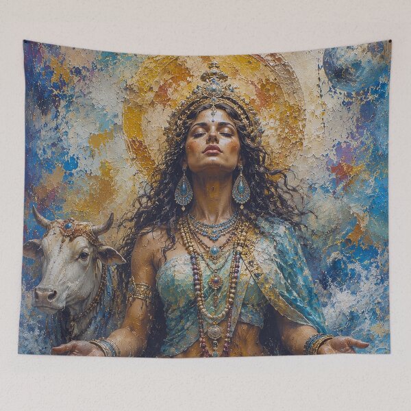 Item preview, Celtic Goddess Danu painting designed and sold by GalleryKauffeld.