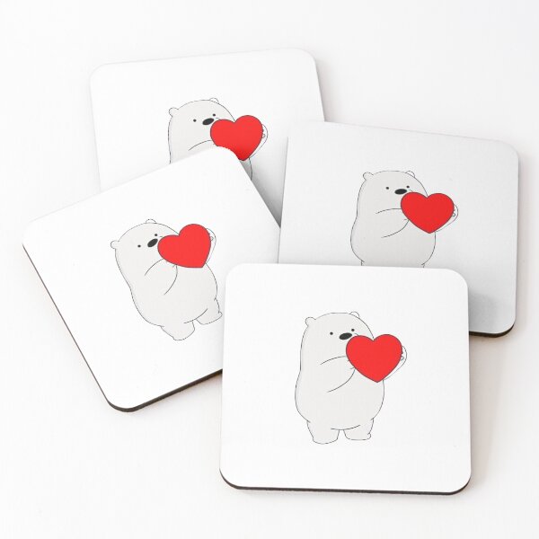 Item preview, Cute Polar Bear Heart Artwork designed and sold by nyxium-art.