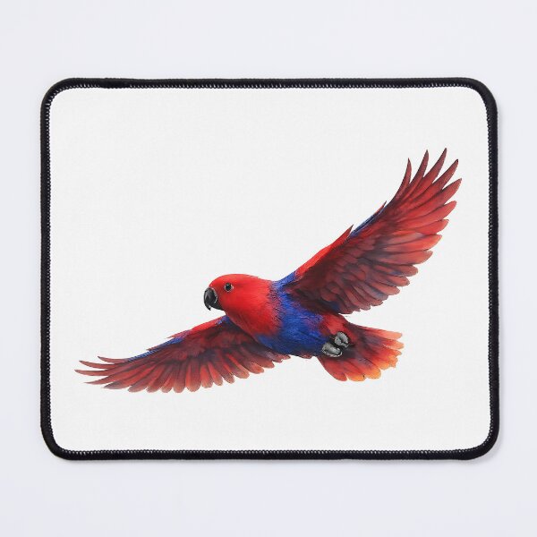 Item preview, Female Eclectus Parrot in Flight — Watercolour Parrot designed and sold by Jaruart.