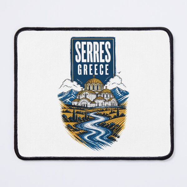 Item preview, Serres Greece Vintage Travel Poster designed and sold by TravelersGems.