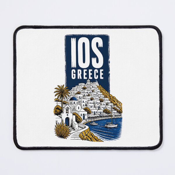 Item preview, Ios Greece Vintage Travel Poster designed and sold by TravelersGems.