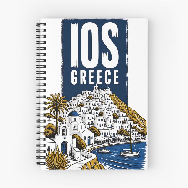 Item preview, Ios Greece Vintage Travel Poster designed and sold by TravelersGems.